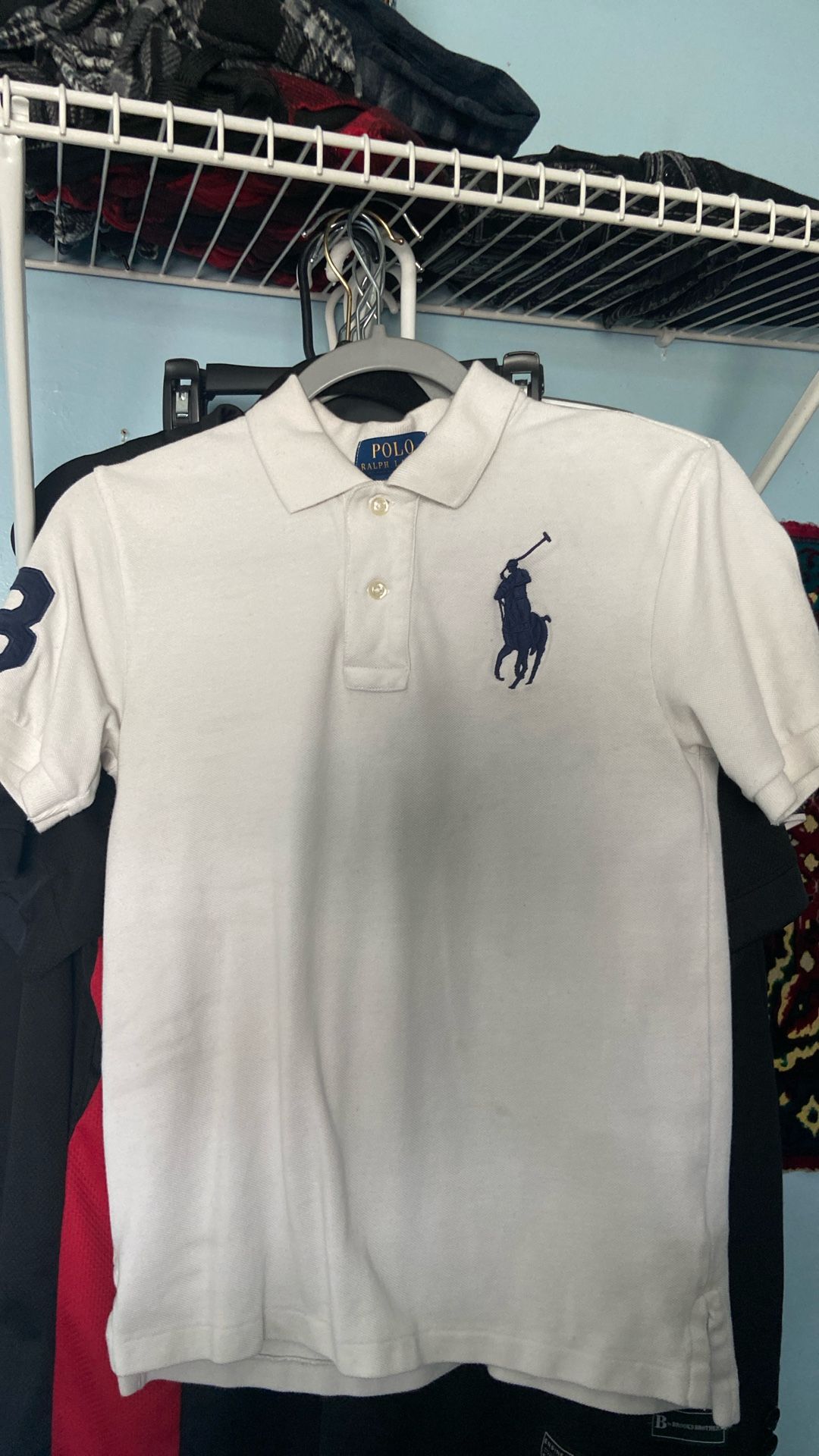 Polo Ralph Lauren White Collared Shirt – Size M