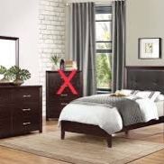 Twin Bed Set( No Mattress Included) Twin Bed, Night Stand, Dresser, And Mirror