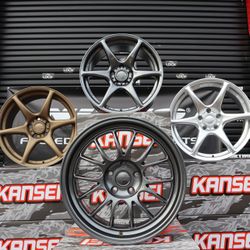 New Kansei Wheels Available Tandems And Corsa!! Perfect For Honda Toyota And Acura Anything 5x114!! $1,100 For Wheels