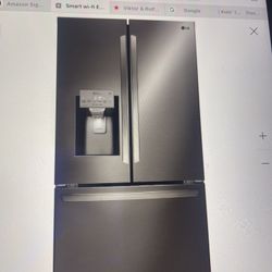 LG 26 https://offerup.co/faYXKzQFnY?$deeplink_path=/redirect/ Wi-Fi Enabled French Door Refrigerator (Brand New )