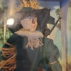 Porcelain Scarecrow Collectible Doll 