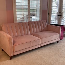 Glory Furniture Leeds G0973-S Sofa Bed in pink velvet.