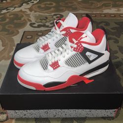 Jordan 4 Retro “Fire Red” Size 12 Brand New