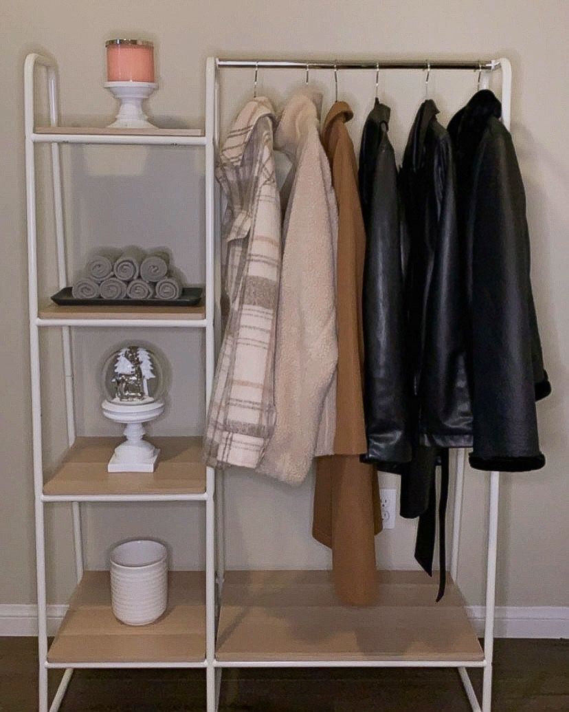 Clothing Rack with Shelves