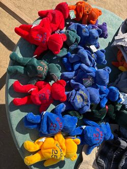 MLB Baseball Bean Bag Plush Bears Lot