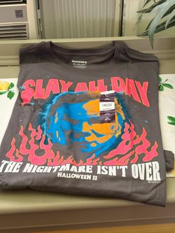 Michael Meyers Halloween II 'Slay All Day' Graphic Tee - Black