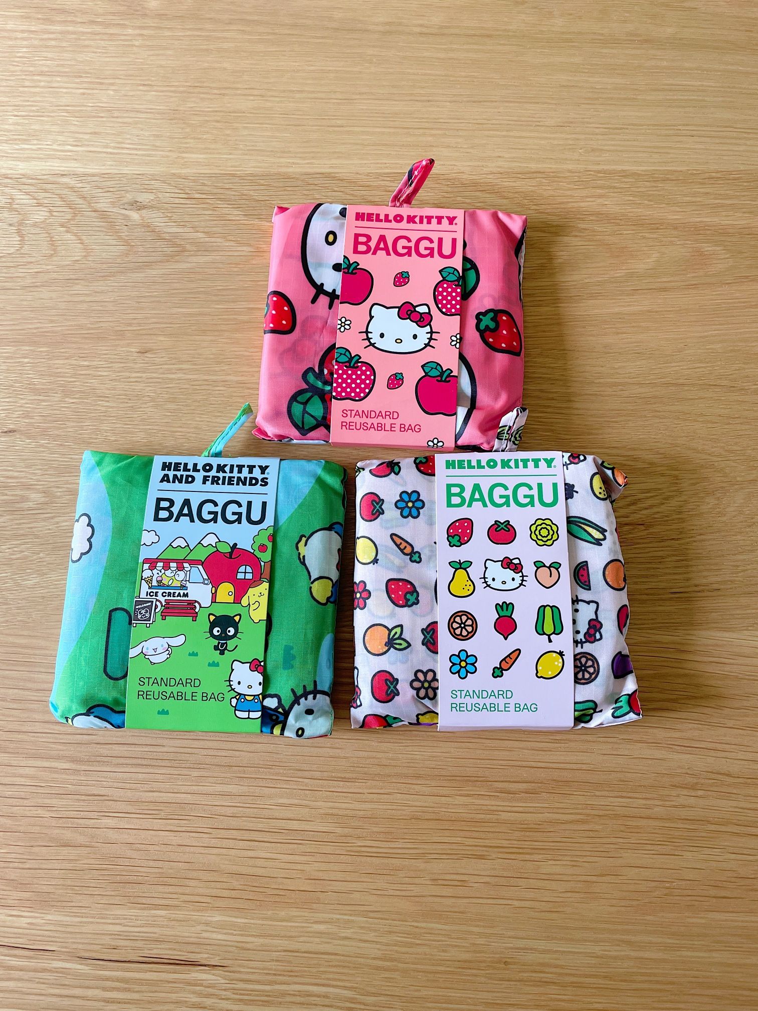 Hello Kitty Bundle of 3 Reusable Bags NEW