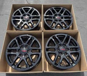 Wheel Exchange 18" Toyota Tacoma TRD BLACK Factory OEM Wheels Rims 2024 2025 Set (4)