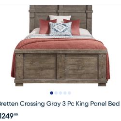 Bretten Crossing Gray  !! King Bed 