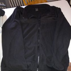 Mens XL Fleece Zip Up Sweat Shirt