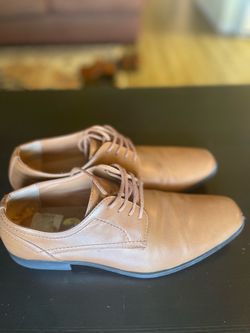 Size 9 USA Tan Leather Oxford Dress Shoes PerriEliss