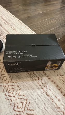 Krosno Whisky Glasses 6pcs -$20