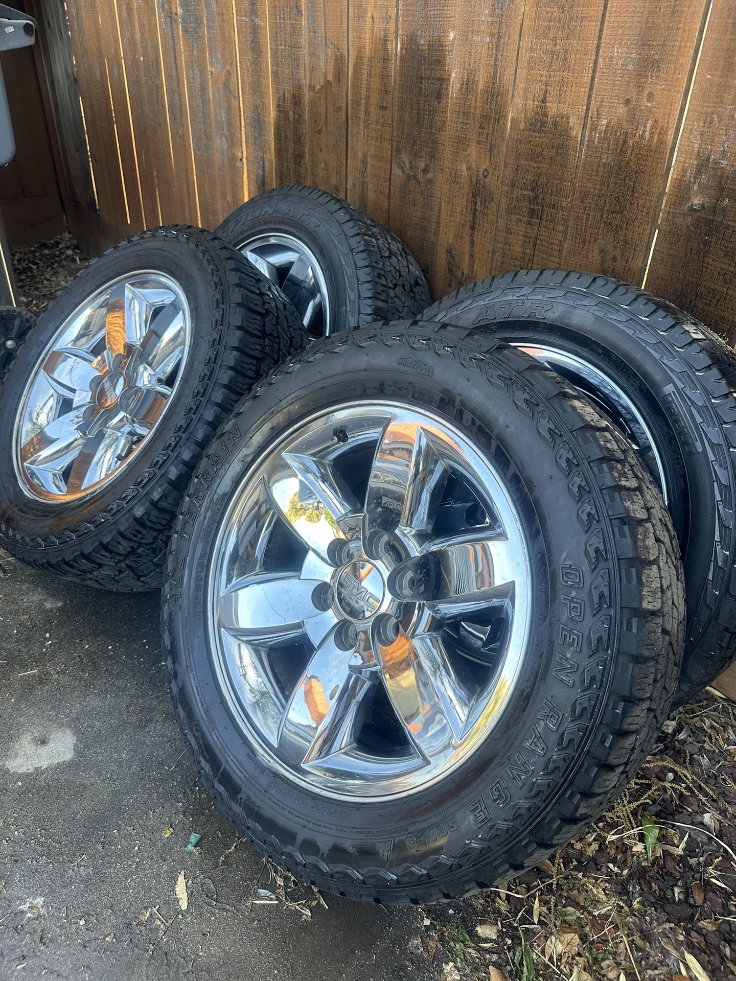 Stock GMC Chrome Rims