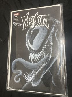 Venom 25 Legacy #190 Blank Variant Sketch- Signed