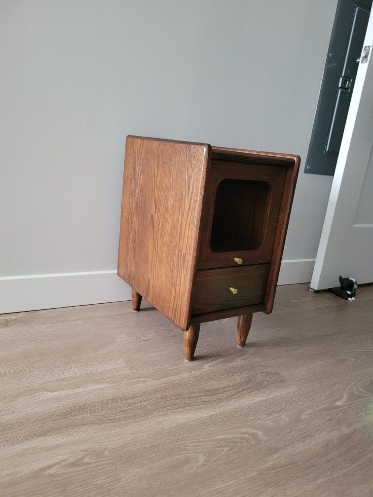 Wood nightstand