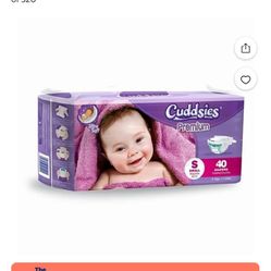 Cuddsies Premium Ultra Soft Diapers - Small, 8-17 lbs - Case of 320