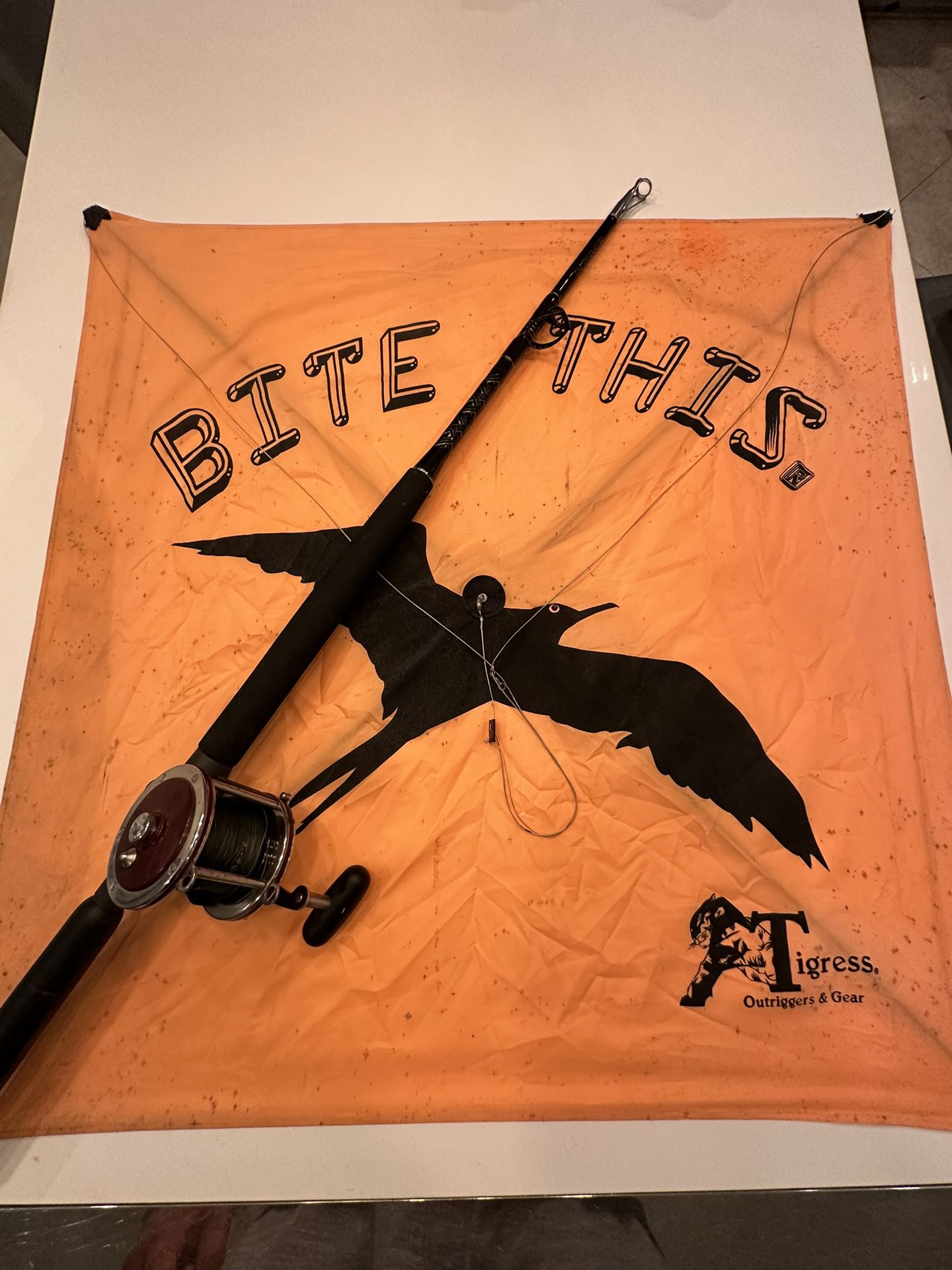 Tigress Kite + Penn Senator 4/0 Reel + Custom Kite Rod