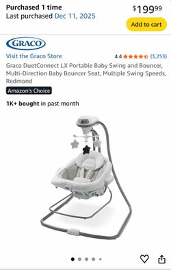 Graco baby swing - great condition !