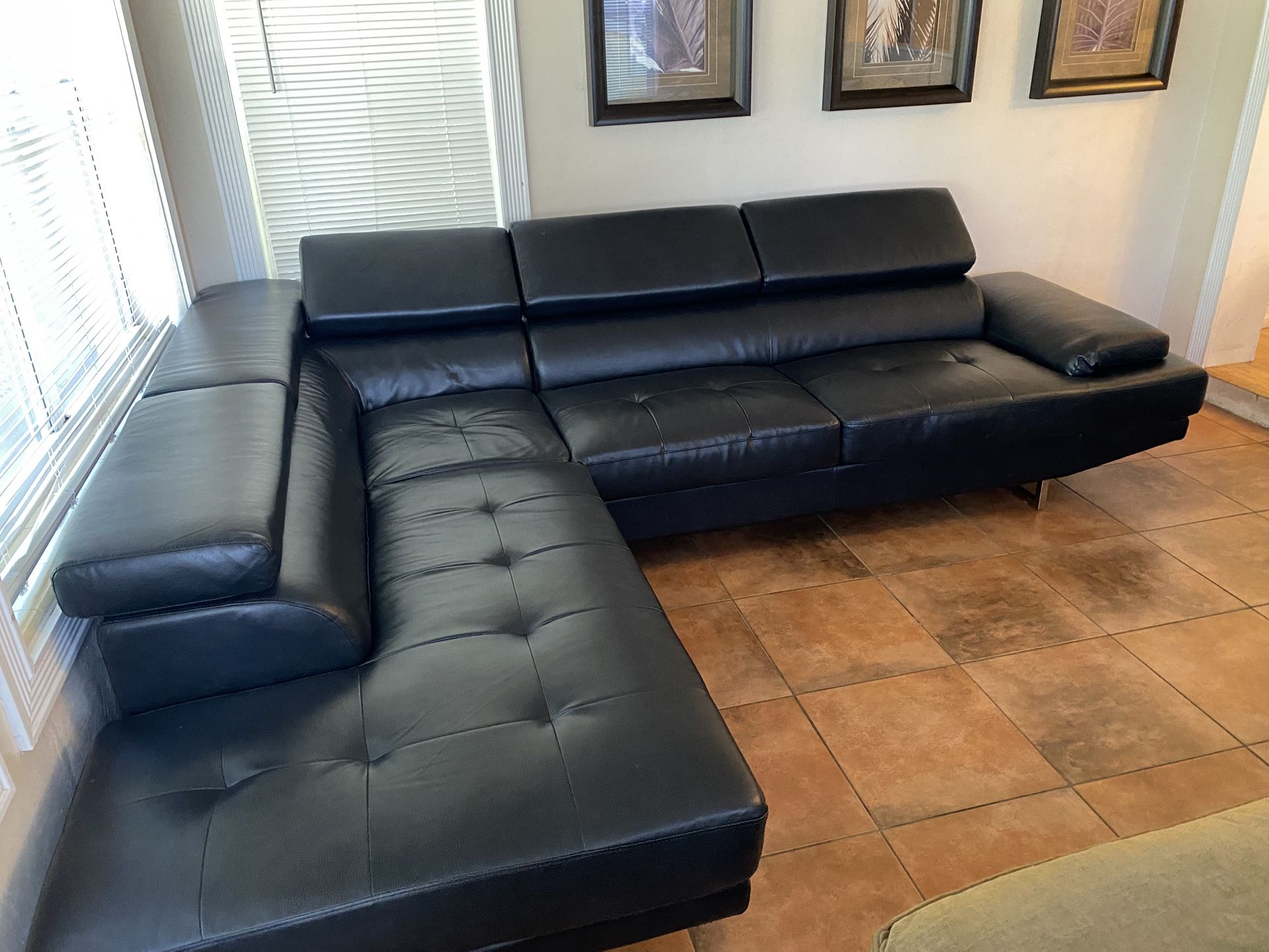 Black Leather Couch