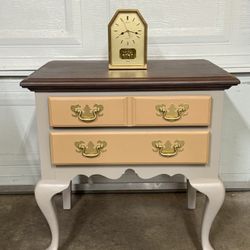 Vintage Wooden Nightstand 