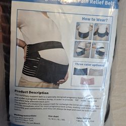 Maternity Support Belt XL Black New