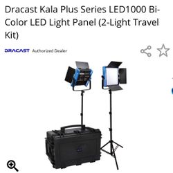 Dracast Kala Plus Series LED1000 Bi-Color LED Light Panel (2 Light Travel Kit)