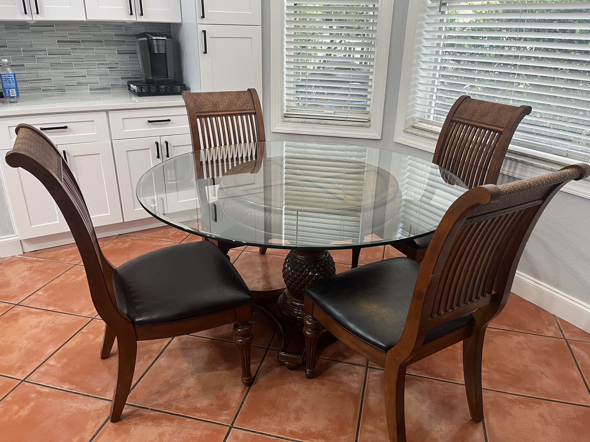 Glass Table And Chairs