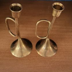 Brass Candle Holder Set
