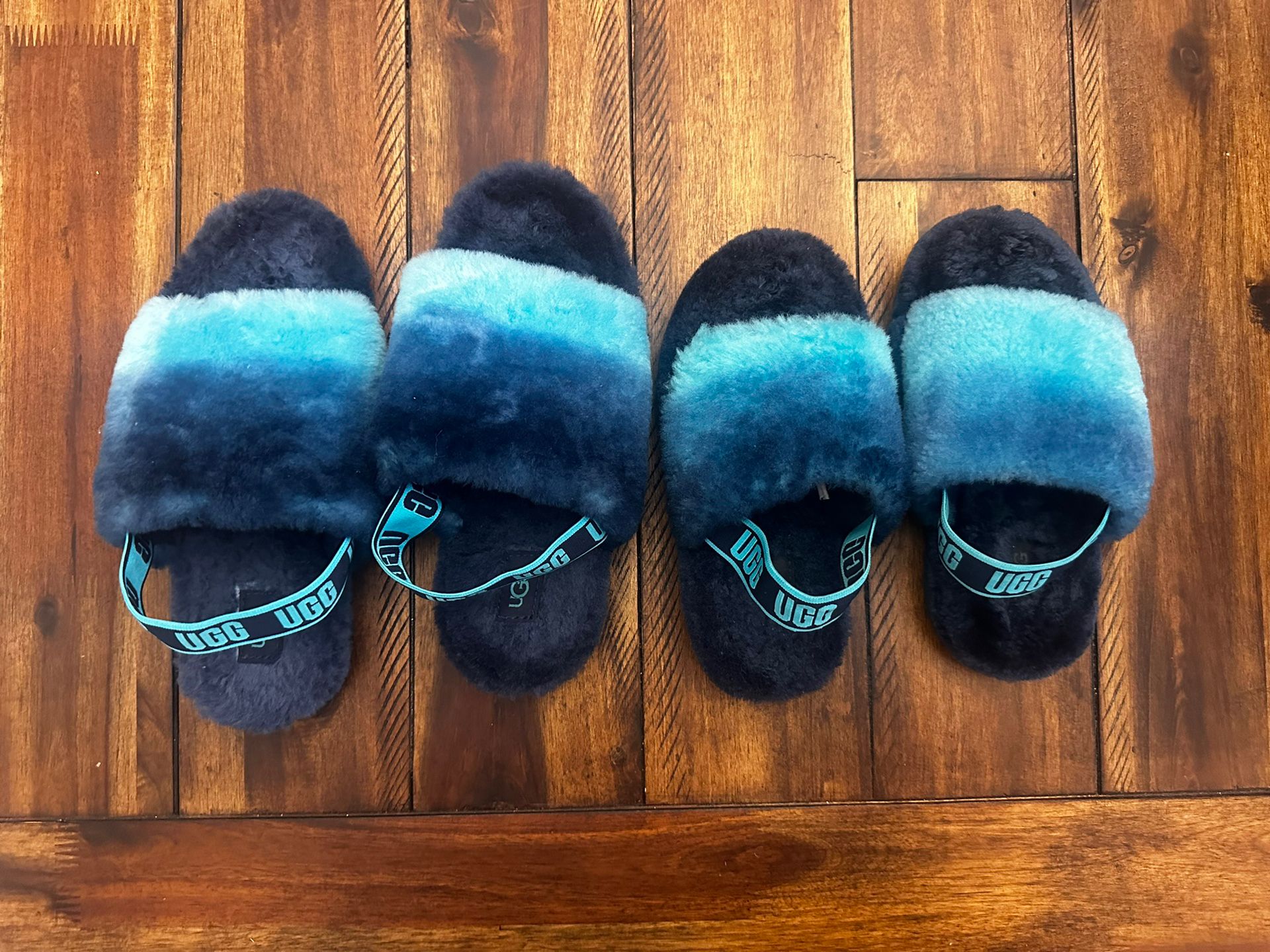 Authentic Blue Girls Ugg Slippers Size 5 & Size 1