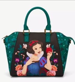 Loungefly Disney Snow White Floral Crossbody Satchel Bag