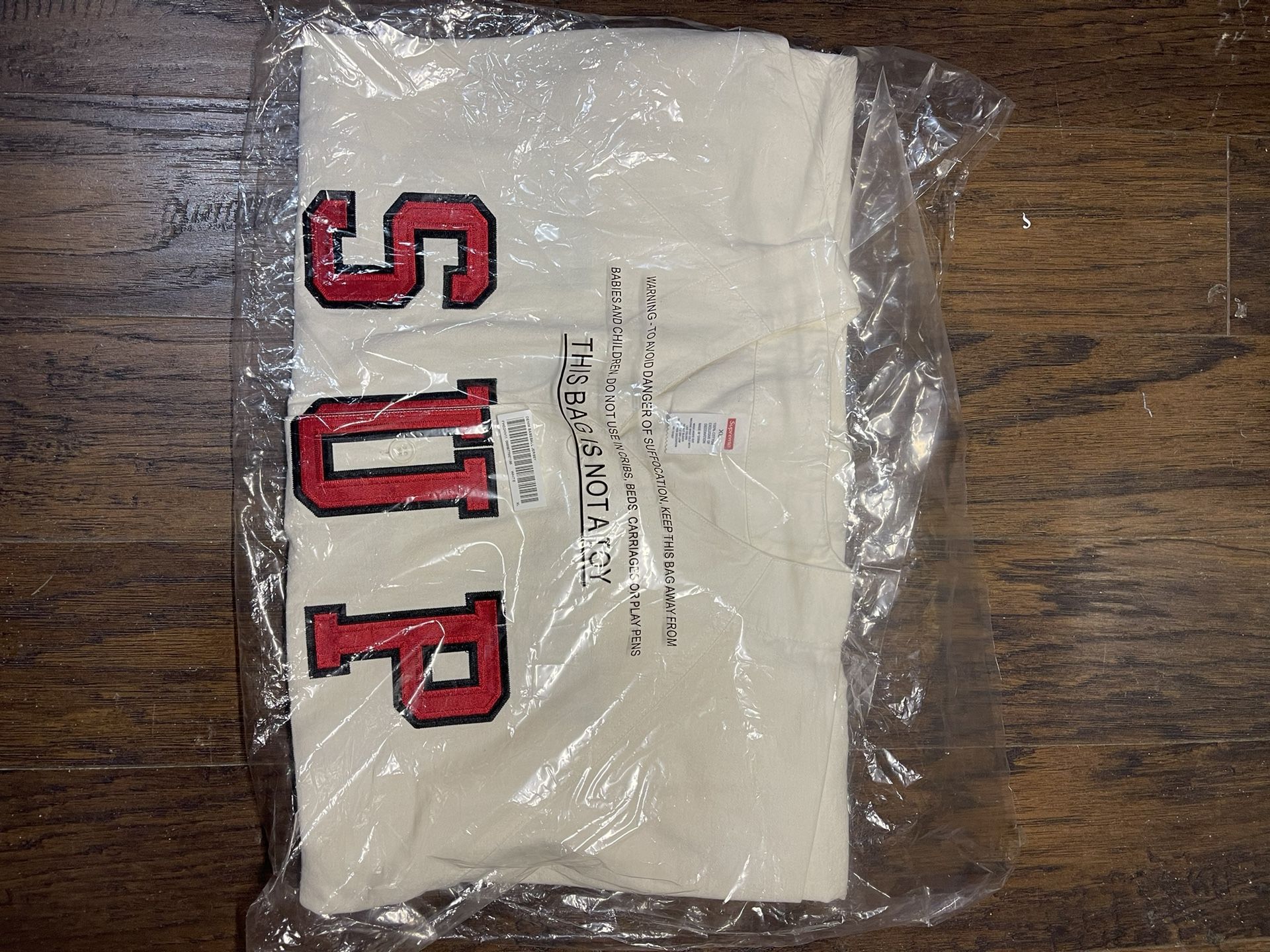 Supreme Denim Baseball Jersey. XL