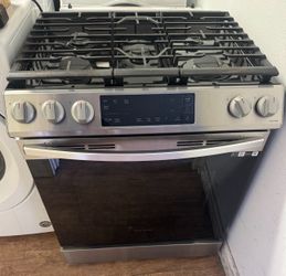 Samsung Stainless Steel Slide in Gas Stove