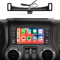 7" Dual Knob Car Radio Stereo for Jeep/Dodge/Chrysler