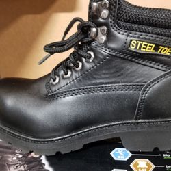 Steel Toe Work Boots. (New)