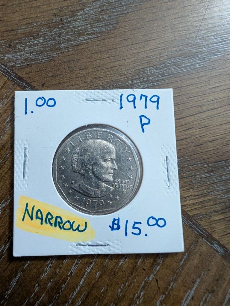 1979 Narrow Rim Susan B Anytony Dollar Key Date