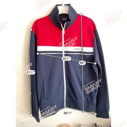 Ben Sherman Men's Track Jacket Size M Red White Navy Full Zip Mod Retro Vintage Style Ben Sherman Tricolor Track Jacket - Men's Medium Ben Sherman Tra