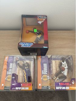 New in box Lakers Mcfarlane Starting Lineup Figures