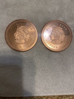 5 oz Copper Aztec Coins