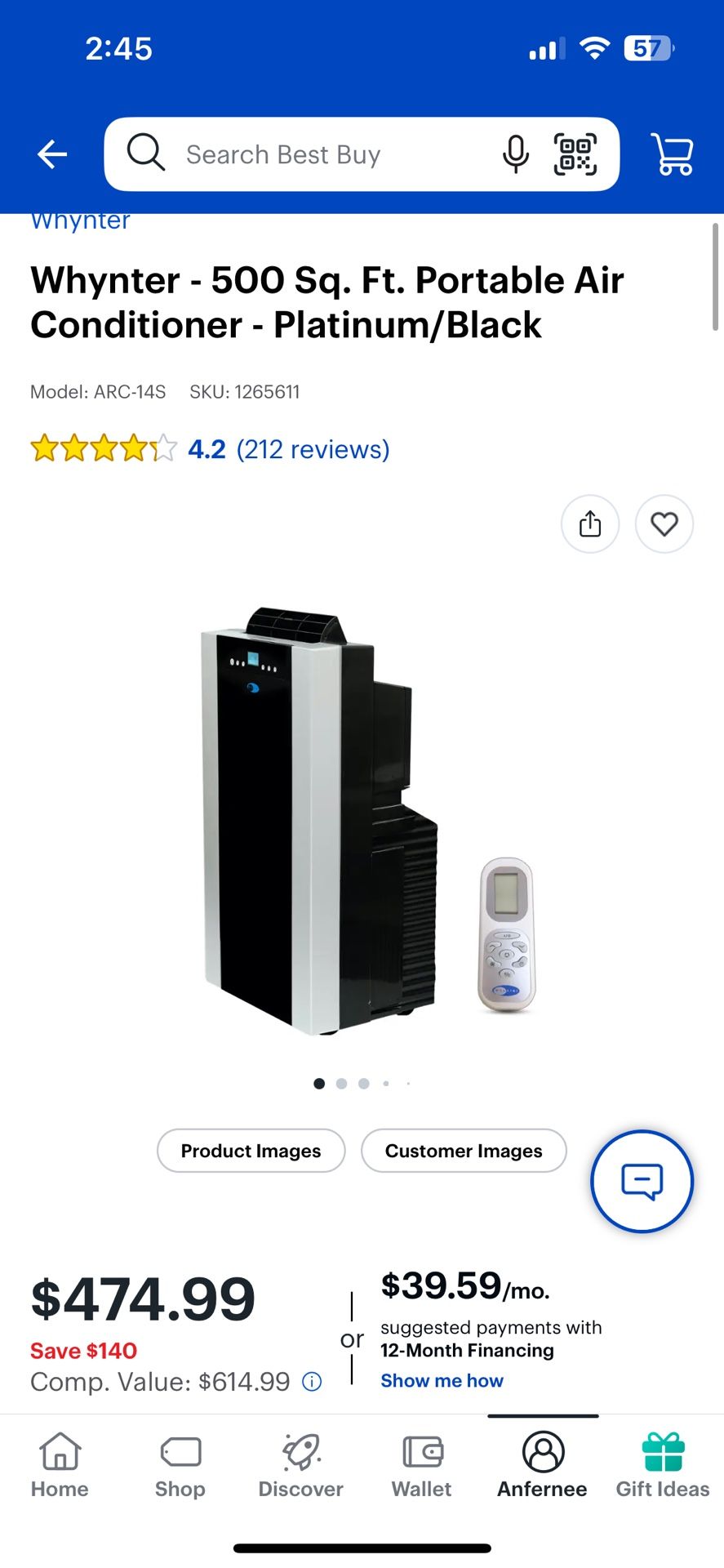 Whynter Portable Air Conditioner