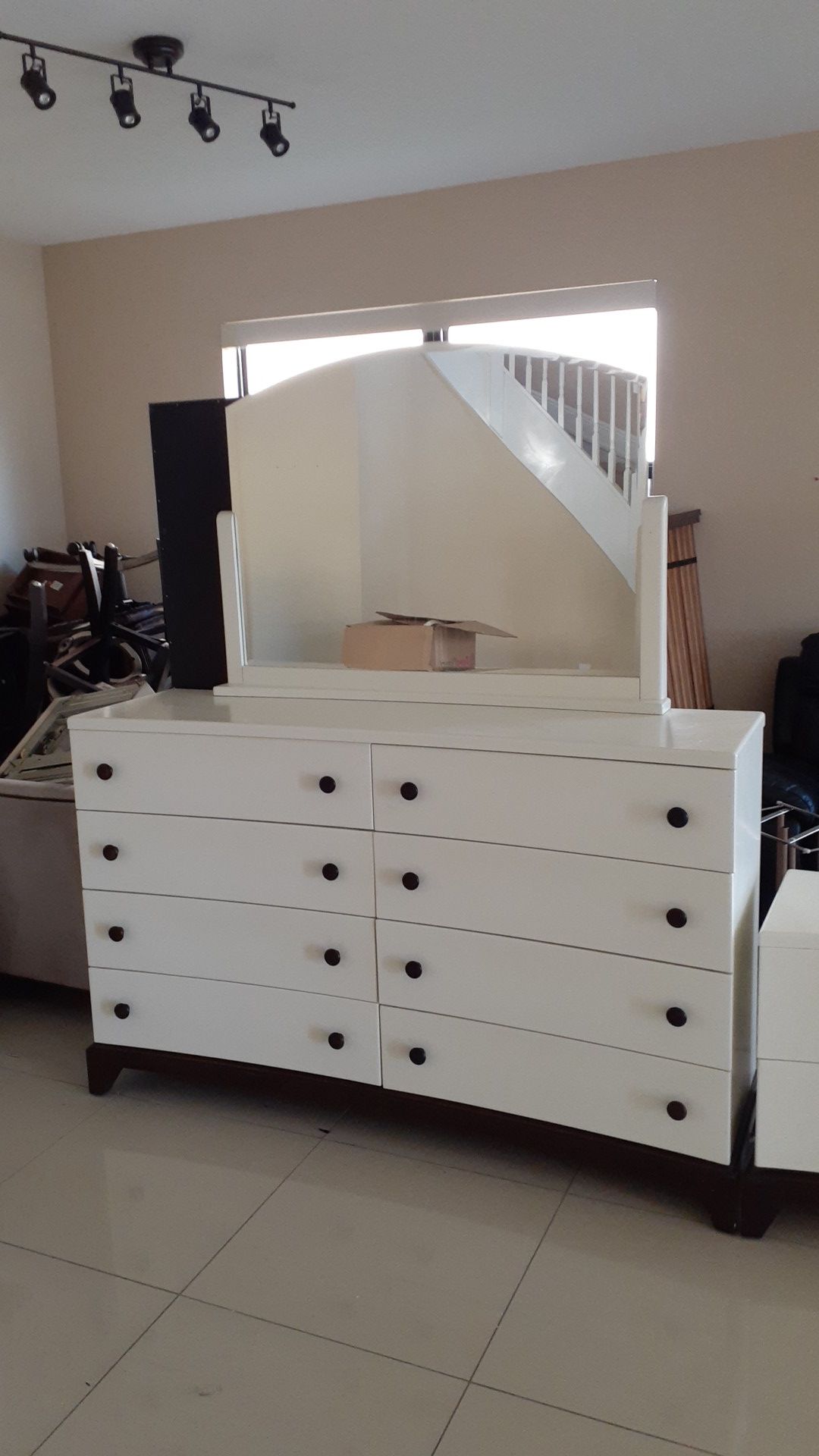 Large Bureau and Dresser set in good condition