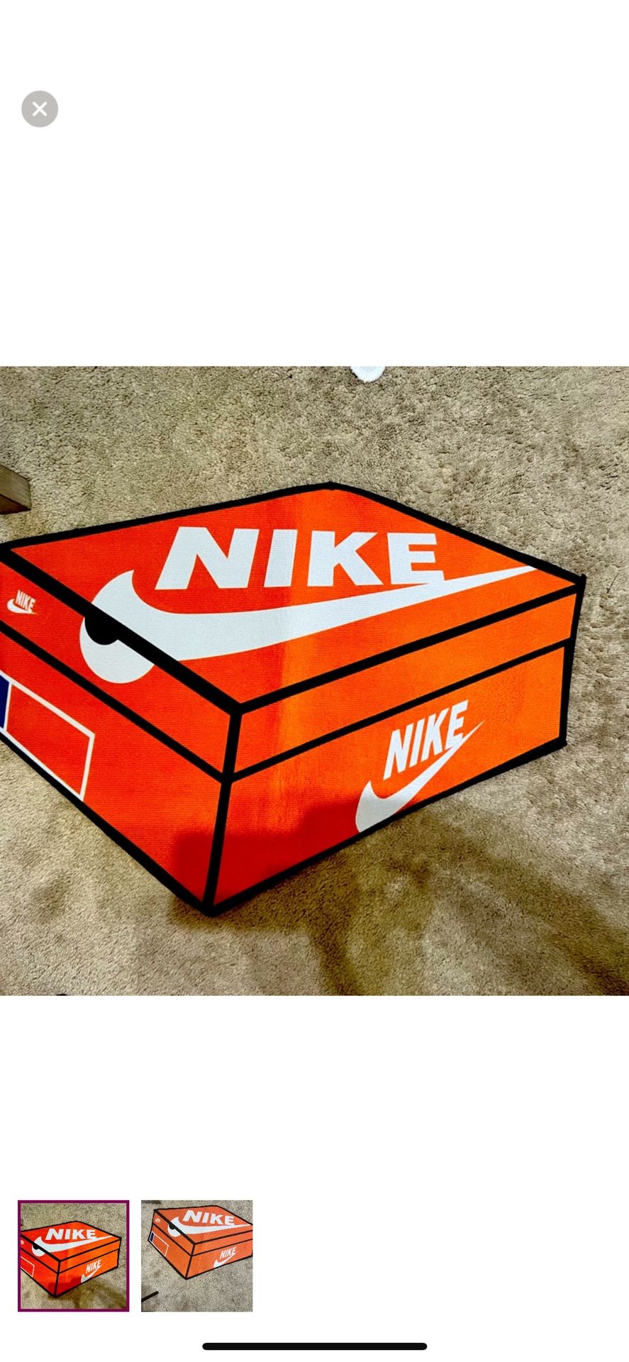 Custom Nike Box Rug