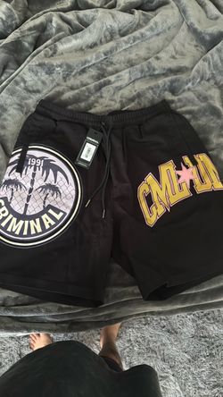 Size XL shorts by criminal damage