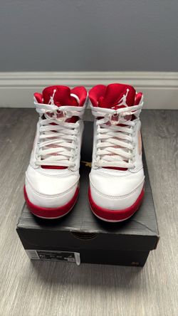 Air Jordan 5 Retro White/Gym Red-Pink Foam