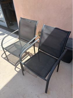 Two outdoor chairs