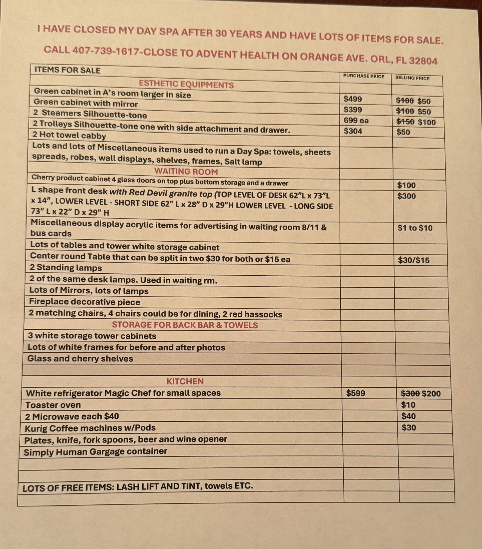 Moving Sale Must Sell By 6/25