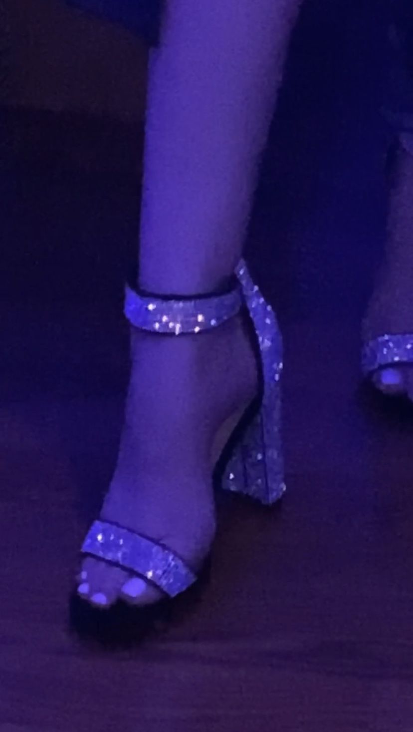 Rhinestone Heels (black)