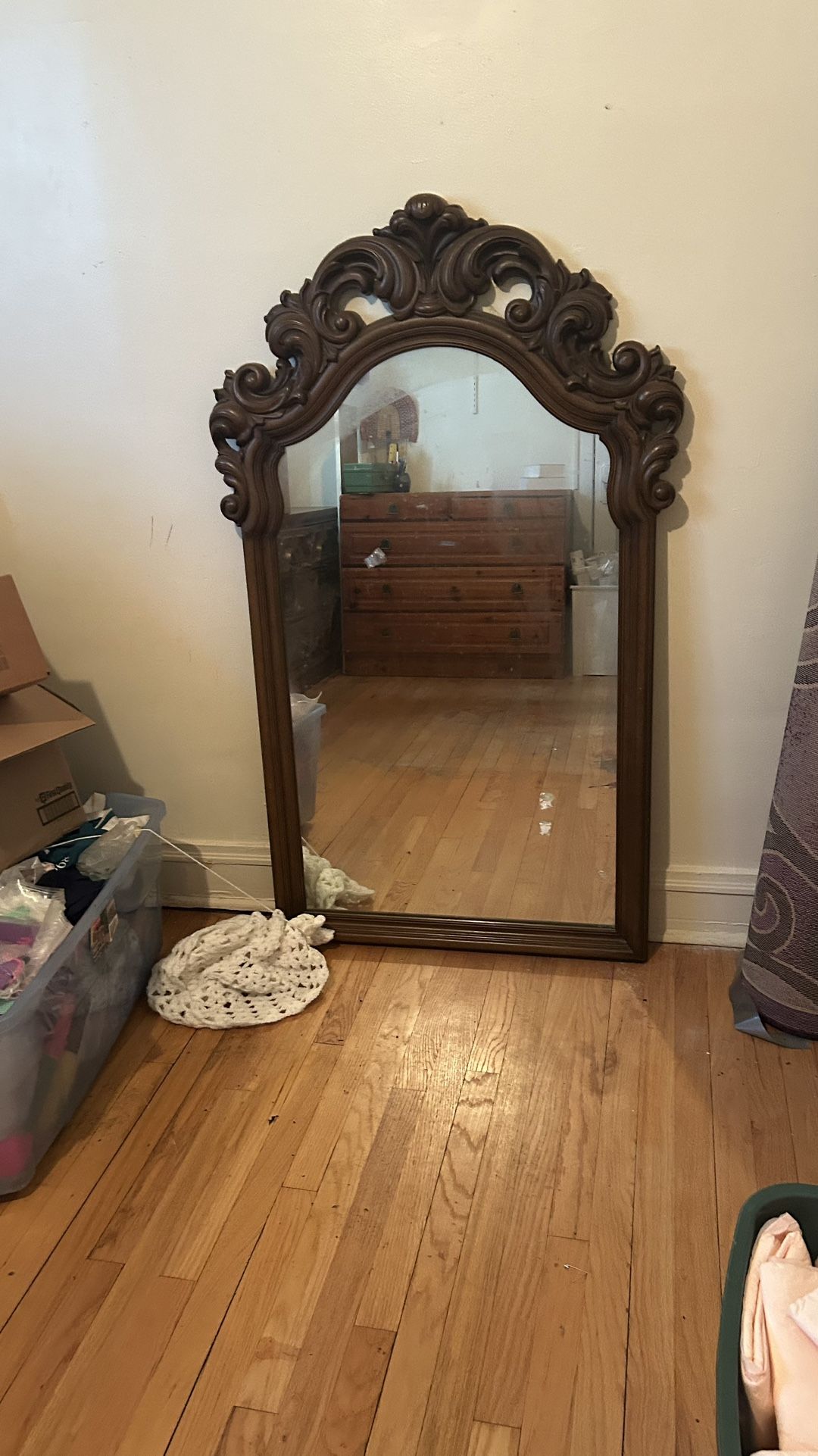 Vintage Wooden Mirror