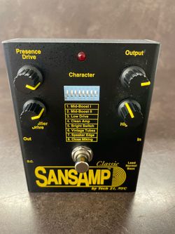 Tech 21 SansAmp 2 Classic Tube Amp Emulator Pedal