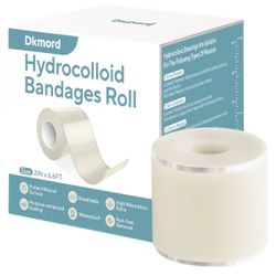 Hydrocolloid Bandages for Wound Care Dressing, 6.6ft Hydrocolloid Roll DIY Size & Shape Hydrocolloid Patch Tape with Self-Adhesive for Burn, Blister, 