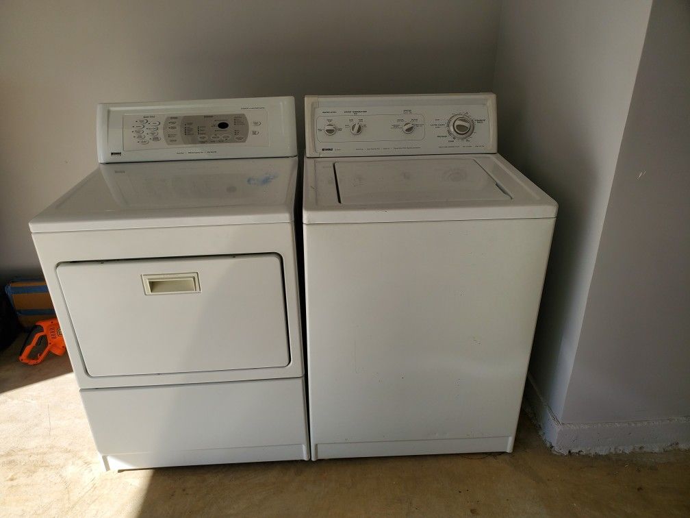 Kenmore washer and dryer set.
